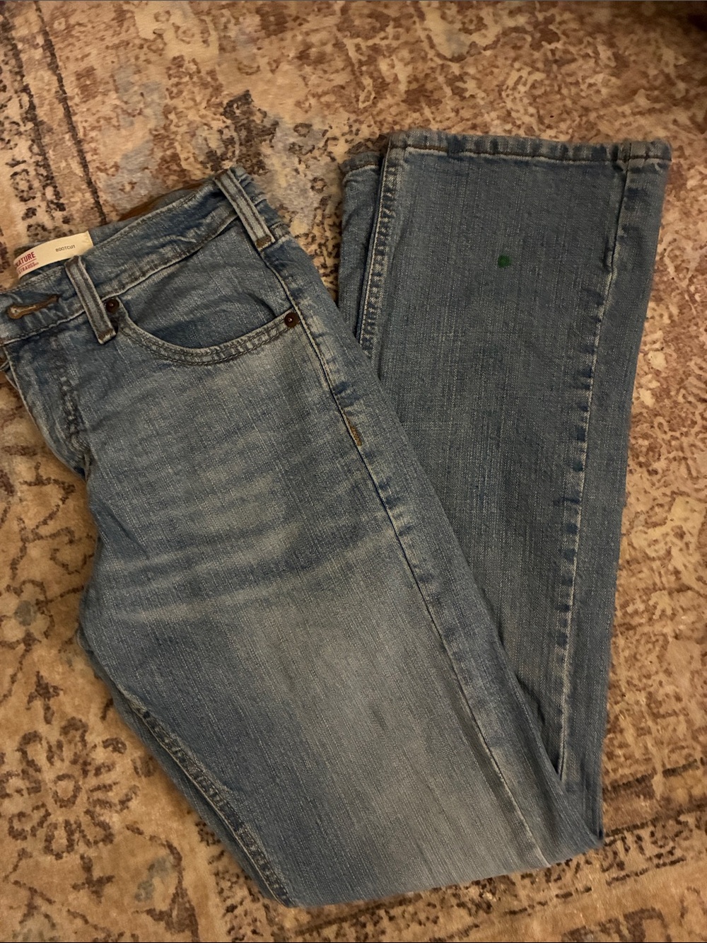 Signature by Levi Strauss Men's Light Blue Bootcut Jeans 28x30